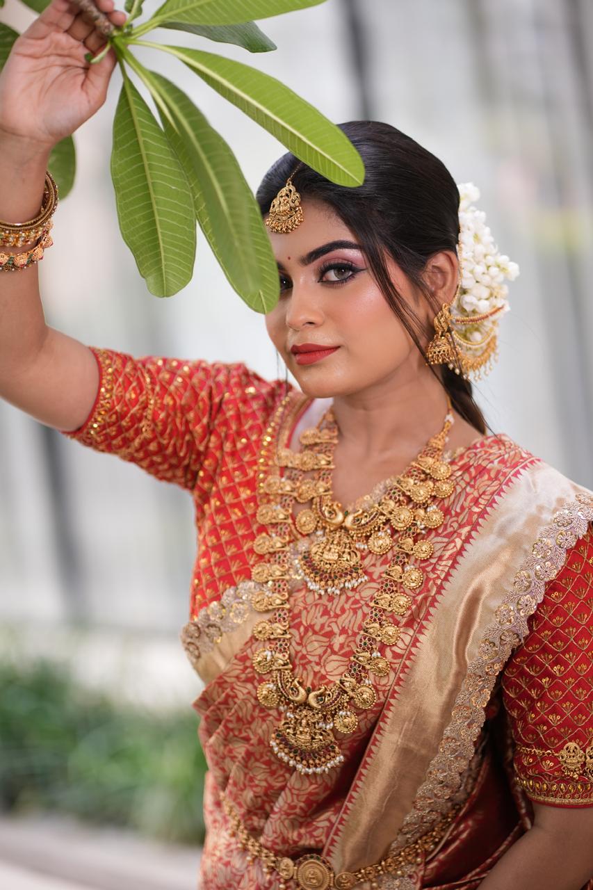 Modern Engagement Bride by Runali Salkar